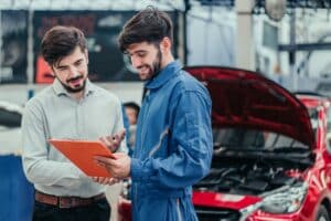 communicating with auto repair shop